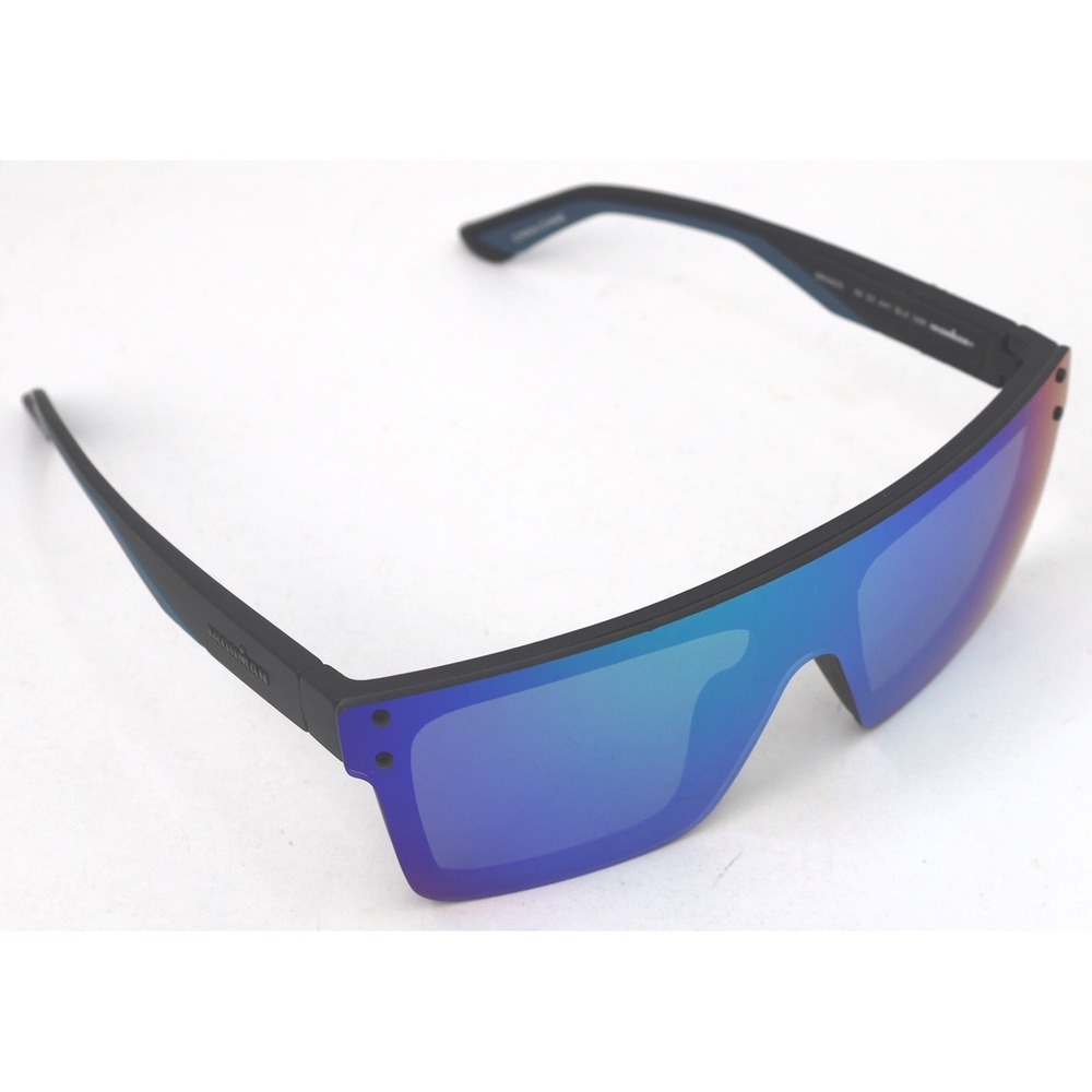 Ironman Foster Grant Shield Sunglasses Mens OS Black Blue Mirror IM23441